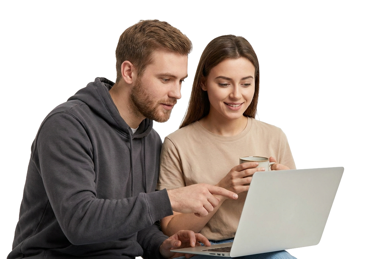 Two founders in conversation